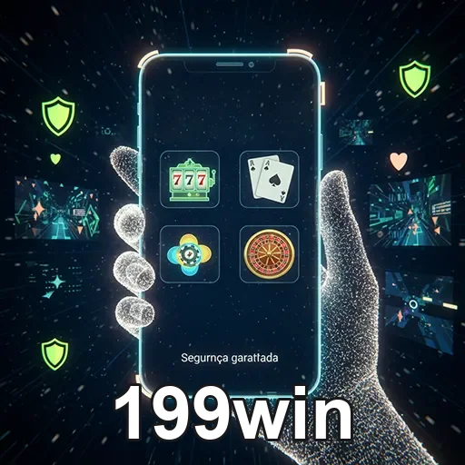 Ícone de navegação rápida para jogos de cassino no app do 199win