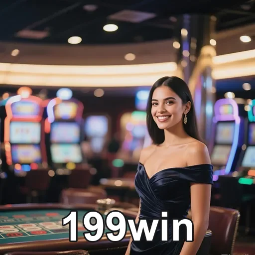 Imagem promocional do 199win, site de cassino online, destacando jogos e vitórias no ambiente de apostas digitais