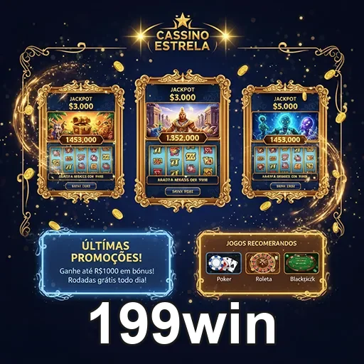 Imagem do site 199win mostrando diferentes opções de apostas na página inicial